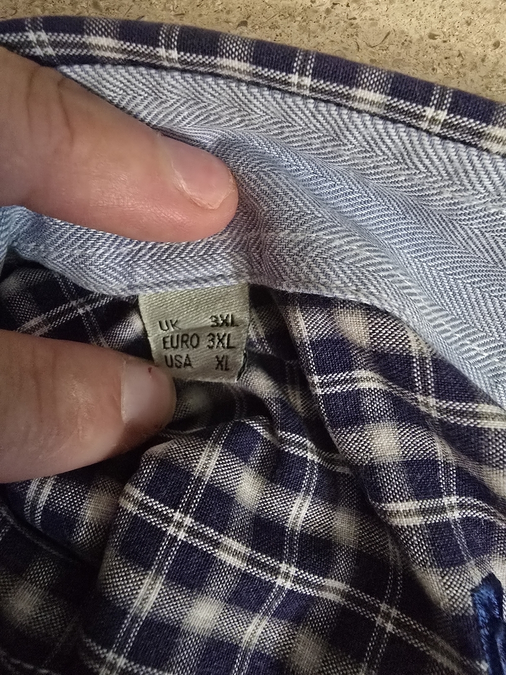 Barbour Navy and White Check Button-Up "The Sporting Shirt" - Picture 5 of 5